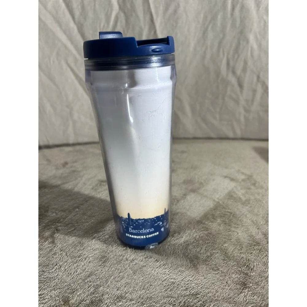 Vintage 2004 Starbucks Barcelona City Series Travel Tumbler - 12 oz